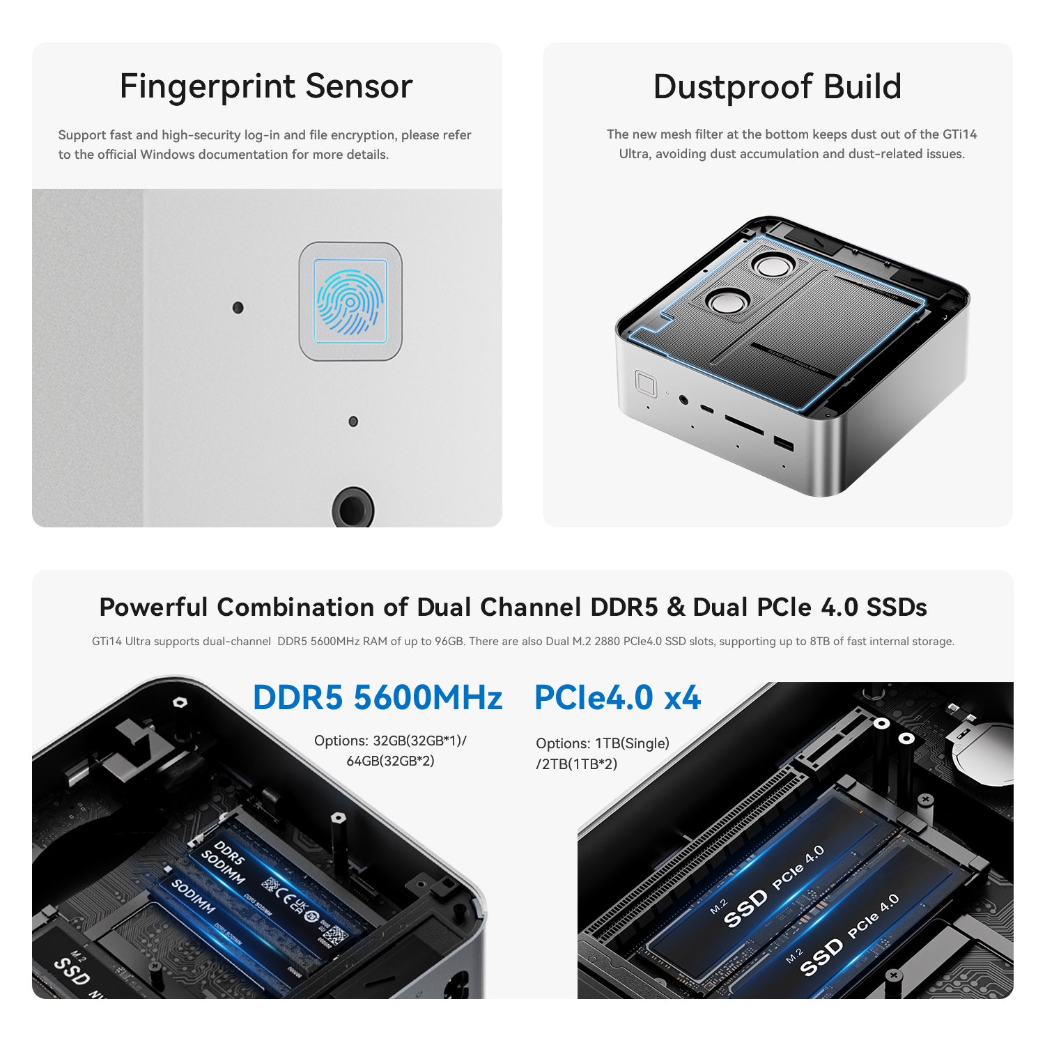 Beelink GTi14 Ultra AI PC Intel® Core™ UItra 9 185H